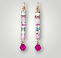 Pendientes de la colección: Gota Fucsia