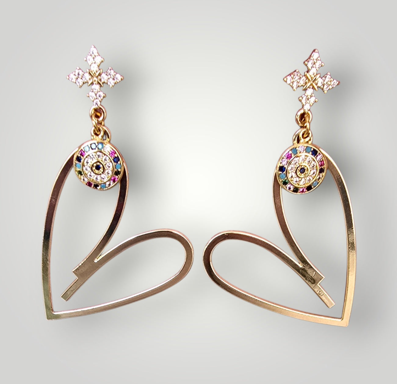 Pendientes de la colección: Corazón mal de ojo
