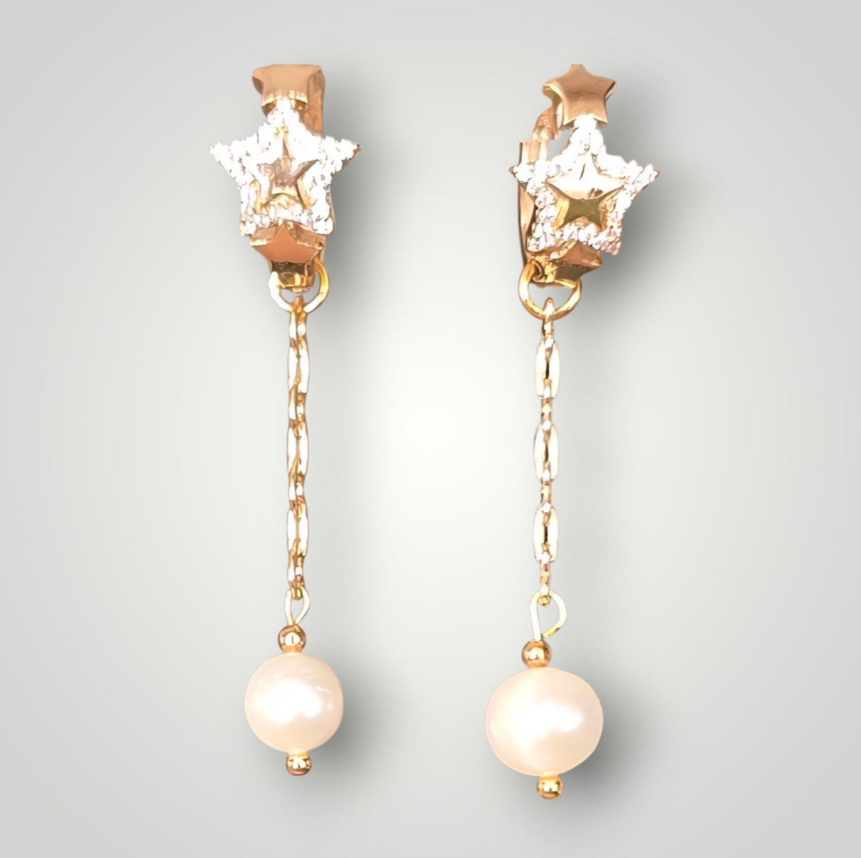 Pendientes de la colección: Perlas estrella doble