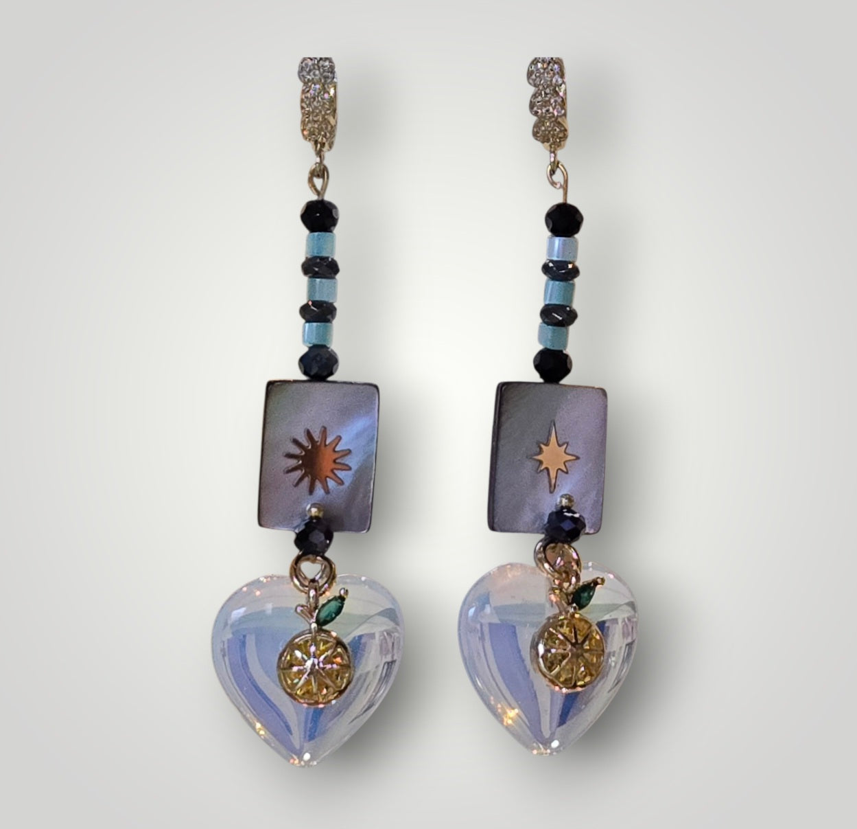 Pendientes de la colección: Nácar corazón