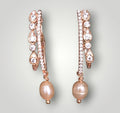 Pendientes de la colección: Perlas, doble aro
